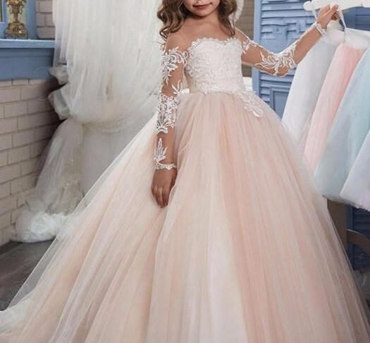 Wedding Dresses for Little Girl Elegant Lovely Princess Dress Girls Outfits In 2019