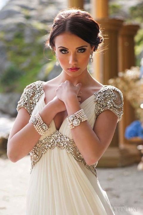 Wedding Dresses for Pregnant Brides Awesome 30 Flowing Grecian Styled Wedding Dresses