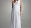 Wedding Dresses for Pregnant Brides Unique Floral E Shoulder Chiffon Maternity Bridal Gown Empire