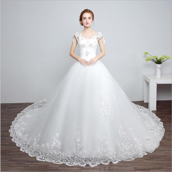 Wedding Dresses for Pregnant Ladies Awesome Discount Plus Size Wedding Dresses Beading Appliques Trailing Wedding Gowns Maternity Vestidos De Novia Casamento Bridal Gown Bridal Shop From