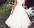 Wedding Dresses for Short Women Luxury Discount Lace Tea Length Beach Wedding Dresses 2019 Vintage Sheer Neck Ivory Tulle A Line Country Style Short Bridal Gowns Monique Wedding Dresses