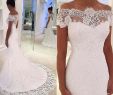 Wedding Dresses for Small Bust Fresh Unique F the Shoulder Short Sleeves Lace Mermaid Wedding