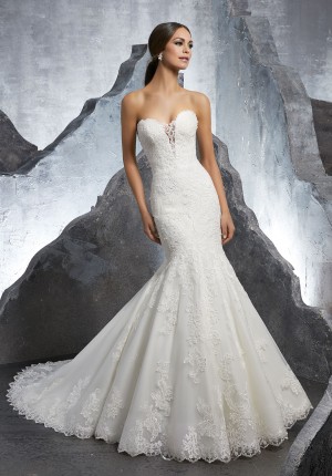 mori lee 5607 kaitlyn strapless sweetheart bridal dress 01 285