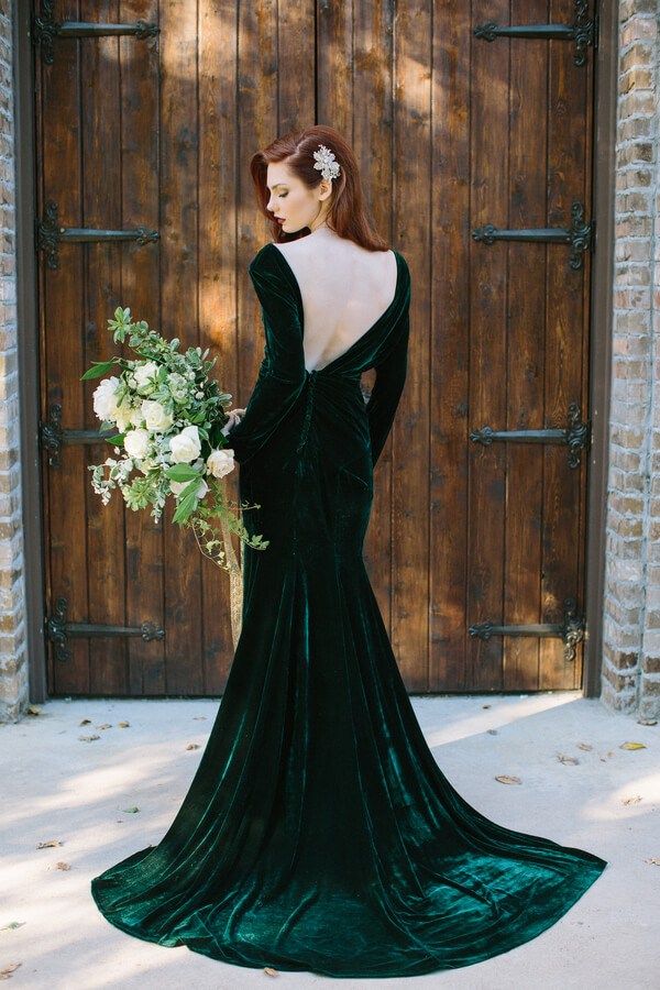 Wedding Dresses Green Awesome Elegant Emerald Gold Wedding Inspiration