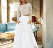 Wedding Dresses Halter top Inspirational Wedding Dress Inessa with Satin Skirt Crop top