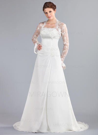Wedding Dresses In Color Inspirational A Line Princess Chiffon Sleeveless Strapless Court Train Strapless Wedding Dresses