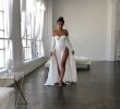 Wedding Dresses Lingerie Inspirational Fatale High Split Maxi Dress White