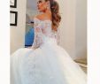 Wedding Dresses Long Sleeve Unique Fantastic Lace Wedding Dress with Long Sleeves F the Shoulder Bridal Gown Hochzeitskleid 2018