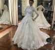 Wedding Dresses Made In Usa Unique 2019 Elegant Lace Wedding Dresses High Neck Long Sleeves Ball Gown Wedding Dresses Covered button Sweep Train Bridal Gowns Free Shipping