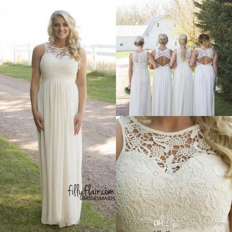 hot sale cheap country style bridesmaid dresses