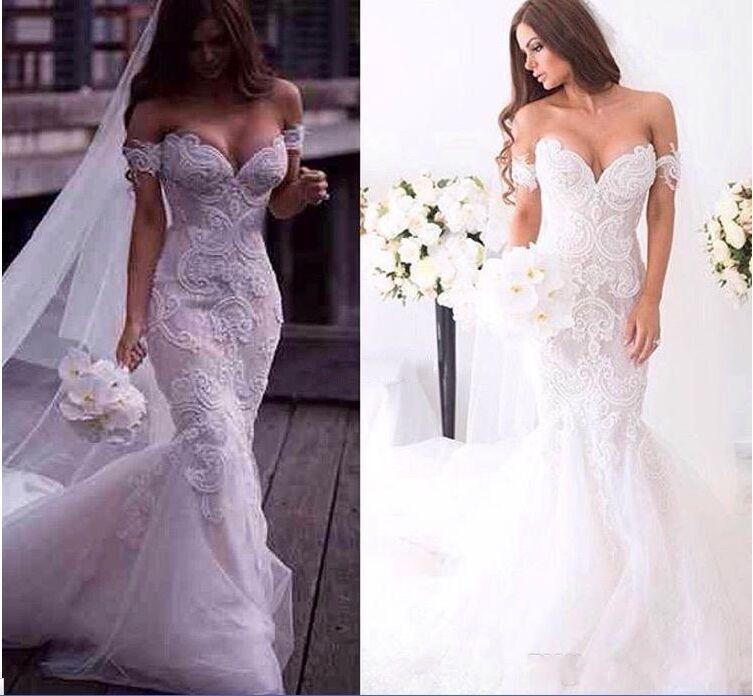 Wedding Dresses New York Beautiful 2016 Gorgeous Arabic Spring Lace Mermaid Wedding Dresses Ivory F Shoulder Sweetheart Backless Court Train Bridal Gowns Custom Made Affordable