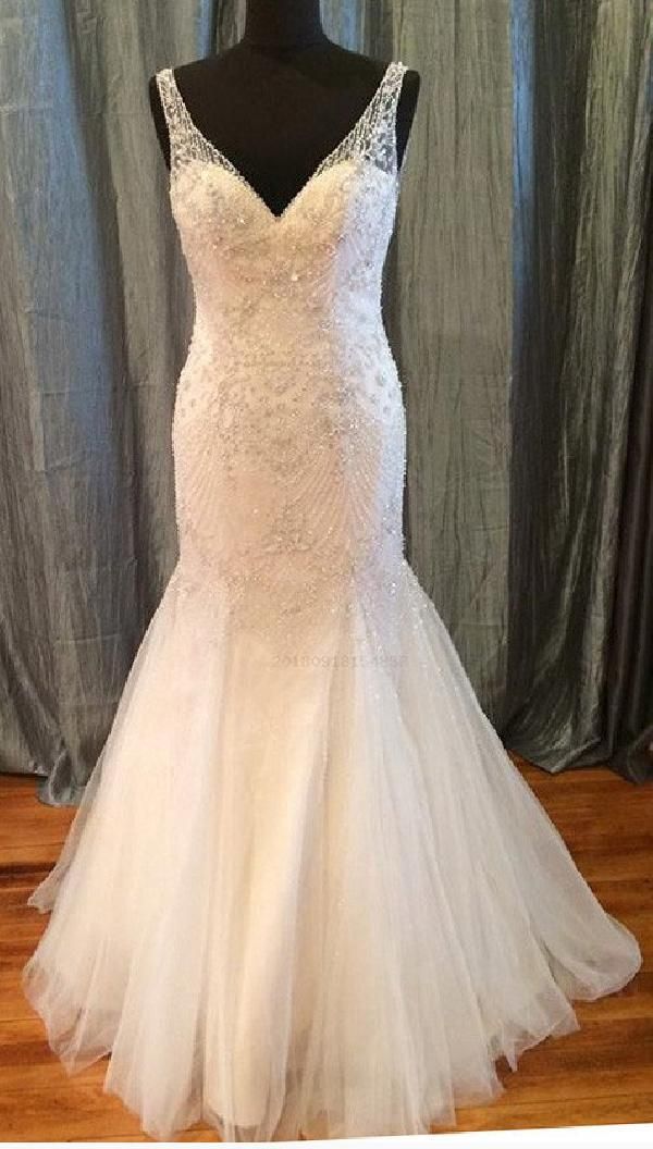 Wedding Dresses Outlet Beautiful Outlet Luscious V Neck Wedding Dresses Mermaid Wedding