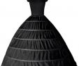 Wedding Dresses Petticoats Elegant 6 Hoops Black Petticoats Ball Gown Wedding Dresses Crinoline