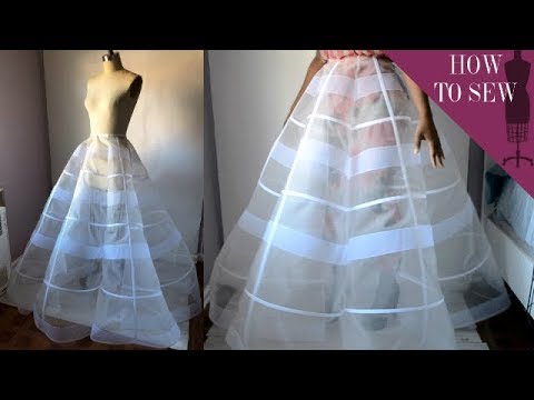 Wedding Dresses Petticoats Elegant Videos Matching Making A Panel Ball Gown Petticoat Skirt