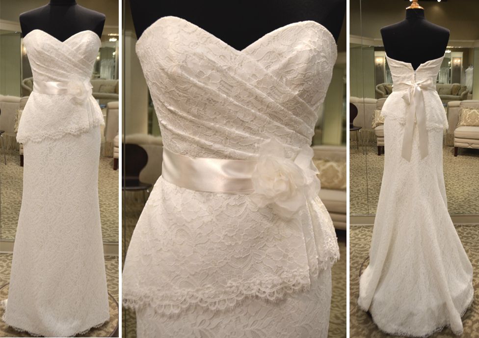 Wedding Dresses Roanoke Va Fresh Lace Peplum "taylor" by Mikaella Bella Rosa Bridal