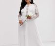 Wedding Dresses Saks Fifth Avenue Fresh Edition Edition Curve Long Sleeve Lace Bodice Maxi Wedding Dress with Pleated Skirt