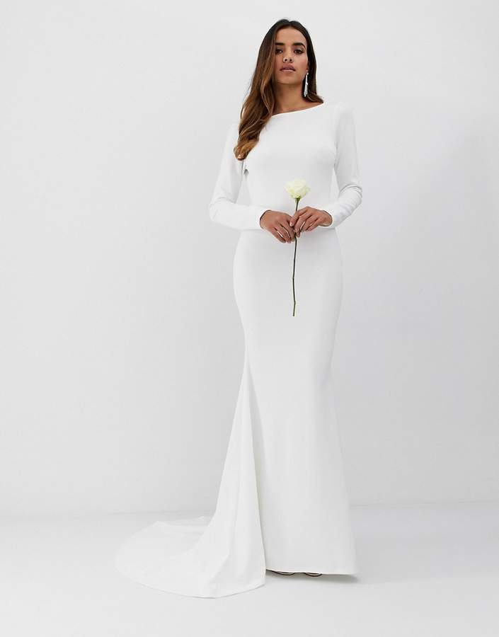Wedding Dresses Saks Fifth Avenue Inspirational London Low Back Crepe Detail Fishtail Wedding Dress