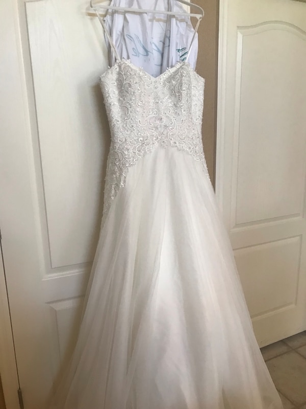 Wedding Dresses Scottsdale Beautiful Wedding Dress Size 12 14 Strapless and Embroidered