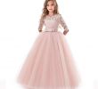 Wedding Dresses Size 14 Luxury Amazon Moonker Girls Princess Dress 5 9 Years Old
