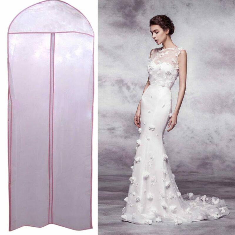 180 x 58 x 8cm S M Women Bridal Wedding Dress Gown Robe Garment Clothes Storage Bag Protective Clear White Dust Proof Cover Bag a7505b47 d503 4ad6 b4ce c2aa ec1