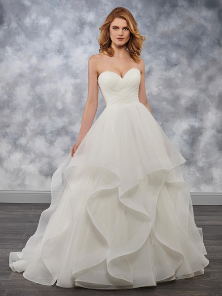 Wedding Dresses Size 18 Fresh Discount Free Gift Beauty Ivory Tulle Sweetheart Ruffles A Line Wedding Dresses Bridal Gowns Bridal Dresses Custom Size 2 18 Kw Wedding Clothes