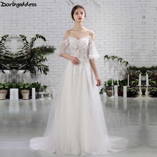 Wedding Dresses Tulle Elegant Lace Beach Wedding Dress Luxury Easy to Draw Wedding Dresses