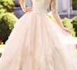 Wedding Dresses Tulle Lovely Pink Wedding Dress with Sleeves New 2016 Pink Flowers Ball