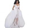 Wedding Dresses Under 150$ Fresh Dingdingmail Y F Shoulder Lace Mermaid Wedding Dresses with Detachable Skirt Tulle Bridal Gowns