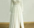 Wedding Dresses Under 1500 New Ivory A Line Chiffon Lace Wedding Dress with Champagne