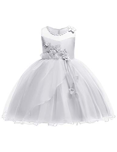 Wedding Dresses Under $2000 Elegant Joymom Girls Flower Embroidery Ruffles Party Wedding Dresses