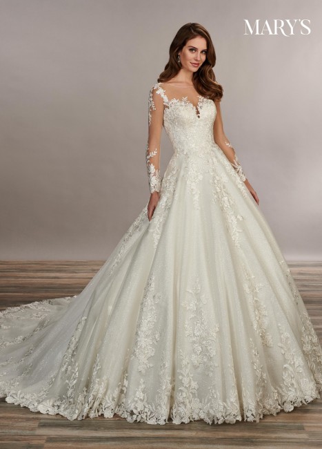 marys bridal mb3079 cathedral train bridal gown 01 677
