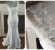 Wedding Dresses with Lace Backs Unique Lace Wedding Dress Low Back Wedding Gown Lace Mermaid Satin Lace Gown