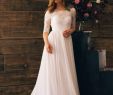 Wedding Dresses with Lace tops Fresh Discount 2017 A Line Boho Wedding Dresses Lace top Chiffon Skirt Rustic Summer Bridal Gowns Low Back F the Shoulder Half Sleeves Informal Beach