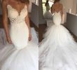 Wedding Dresses with Spaghetti Straps Beautiful Spaghetti Straps Mermaid Wedding Dresses 2019 Robe De Mariee V Neck Low Back Lace Tulle Wedding Dress Bridal Gowns Vestidos De Noiva Silk Mermaid