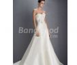 Wedding Dresses with Sweetheart Neckline Luxury Exquisite A Line Strapless Chapel Train Wedding Dress Bridal Gown
