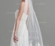 Wedding Dresses with Veils Elegant Waltz Bridal Veils Tulle E Tier Classic with Lace Applique Edge Wedding Veils