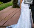 Wedding Gown Train New Elegant Lace button Back Wedding Dress with Train