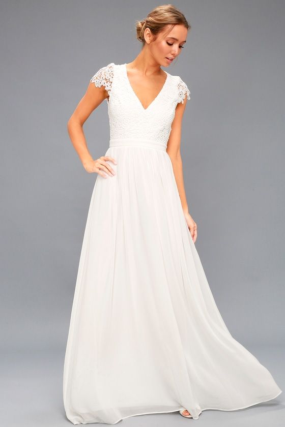 cheap maxi dresses for weddings fresh florianna white backless lace maxi dress wedding time