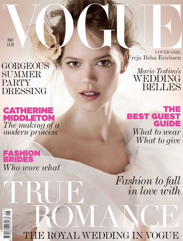Wedding Magazine Cover Best Of Freja Beha Erichsen Vogue Cover Magazine Covers