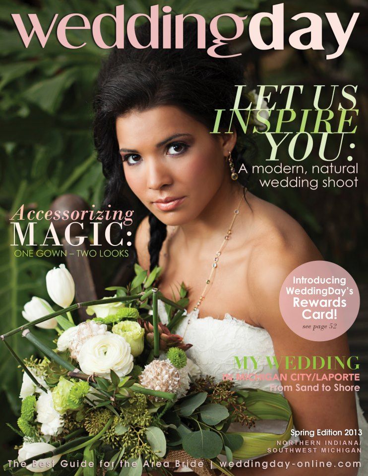 Wedding Magazine Cover Fresh Wedding Day Magazine Cover Shot at Potawatomi Conservatory