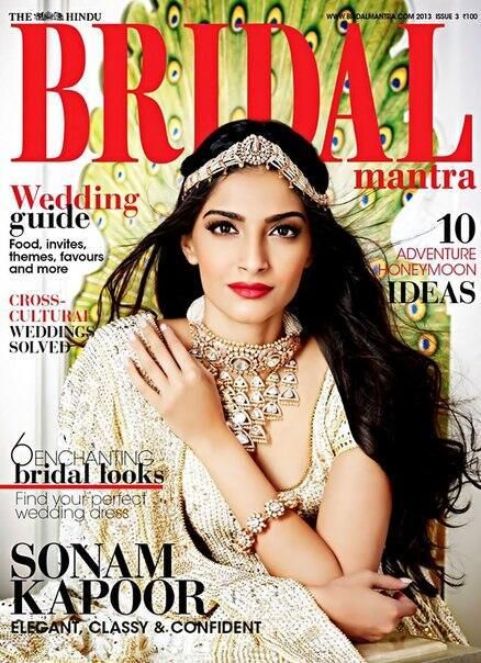 Wedding Magazine Cover Luxury sonam Kapoor Covers the Hindu Bridal Mantra