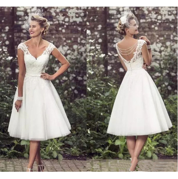 Wedding Occasions Dresses Luxury Cheap Newest Custom Made Tulle Short A Line Wedding Dresses V Neck Lace Bridal Gowns Women S formal Occasion Dresses as Low as $105 93 Also Buy