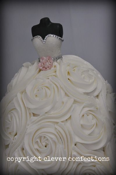 Wedding Shower Dresses Inspirational Another Wedding Gown Cake buttercream with Fondant Bodice