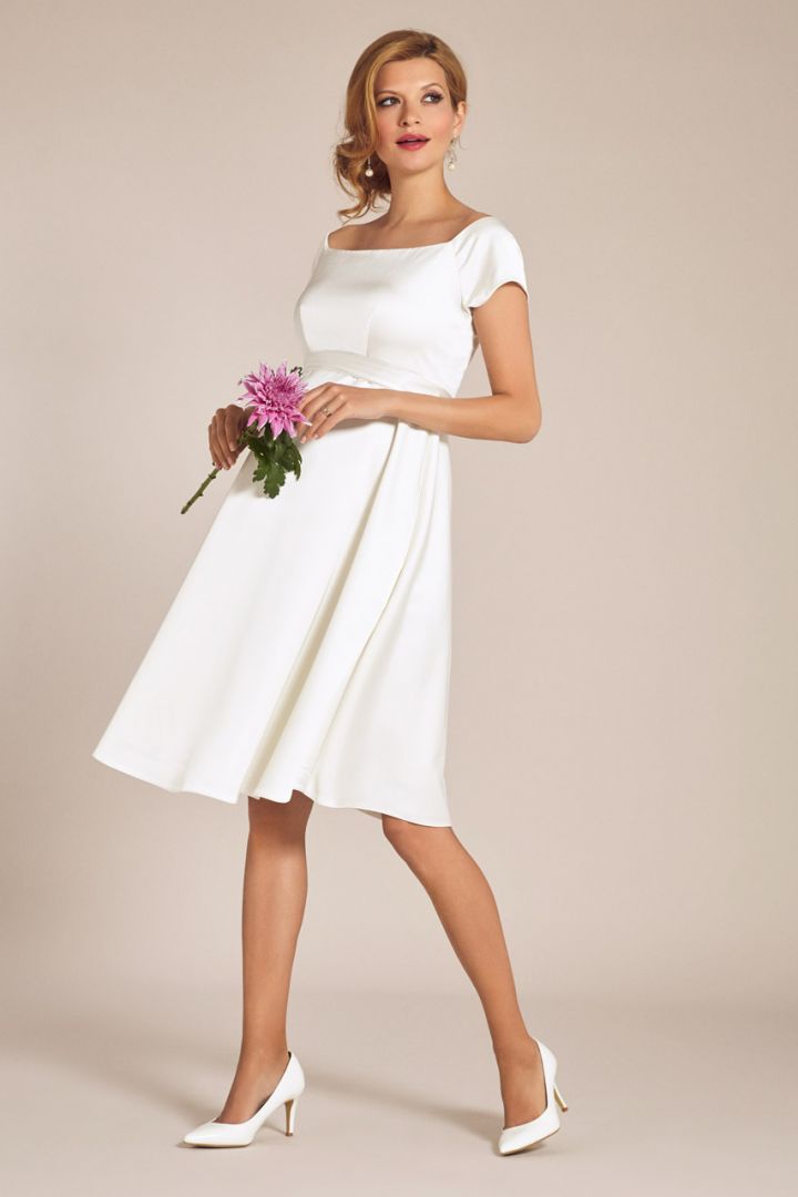 Wedding Suits for Bride New Maternity Bridal Dress with Submarine Neckline