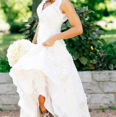 Western Wedding Dresses with Boots Fresh 45 Short Country Wedding Dress Perfect with Cowboy Boots