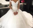 Where to Buy Cheap Wedding Dresses Lovely Stunning F the Shoulder Ball Gown Wedding Dresses Court Train Tulle Long Sleeves