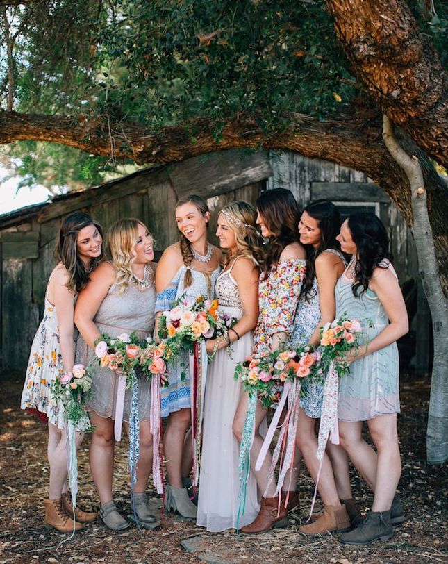 Where to Buy Mismatched Bridesmaid Dresses Awesome 10 Weddings that Prove Mismatched Bridesmaids Dresses Rule