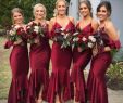 Where to Sell Bridesmaid Dresses Lovely Burgundy Mermaid Bridesmaids Dresses Halter and Spaghetti Straps Sleeveless Maid Honor Dress Country Style Bridesmaid Party Guest Gowns Bridesmaid