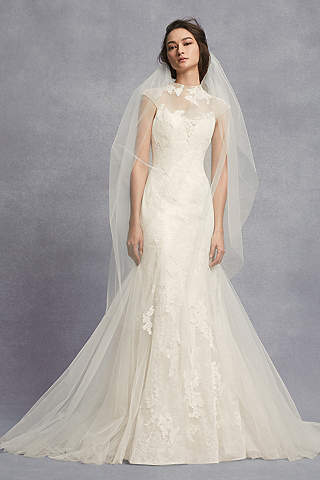 White by Vera Wang Short Sleeve Lace Wedding Dress Unique All Lace Wedding Gown Beautiful White by Vera Wang Wedding