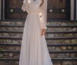 White Courthouse Wedding Dress Elegant Modest Bridal by Mon Cheri